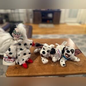 Disney Dalmatian Beanie Set - Cruella, Jewel and Lucky